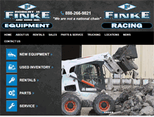 Tablet Screenshot of finkeequipment.com